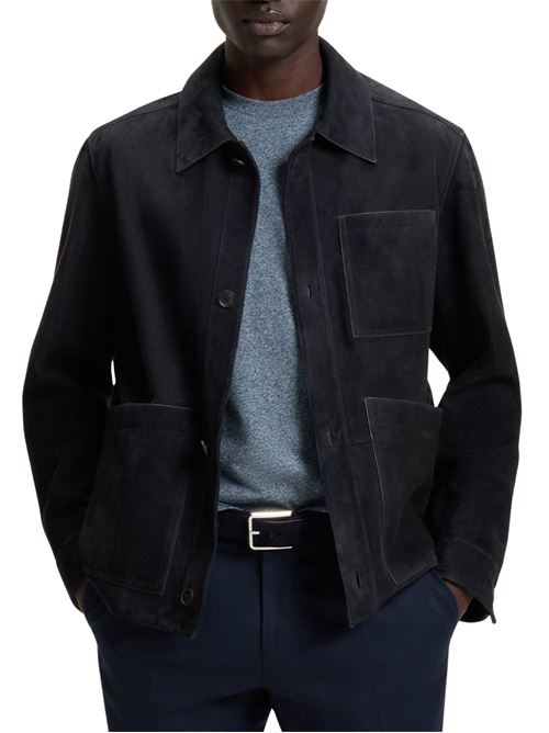 Giacca in pelle scamosciata Hugo Boss | 50543204404